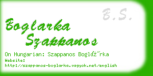 boglarka szappanos business card